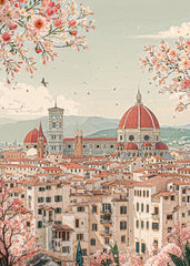 Spring Blossoms Over Florence
