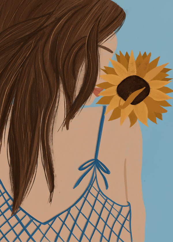 Girl with Sunflower