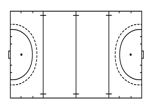 Handball Court Layout Art