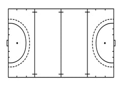 Handball Court Layout Art