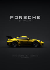 Porsche 911 GT3 RS 2022 Yellow