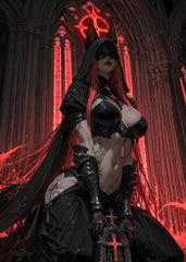 Dark Enchantress in the Crimson