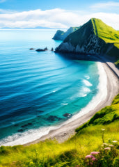 Mountain seaside scenery