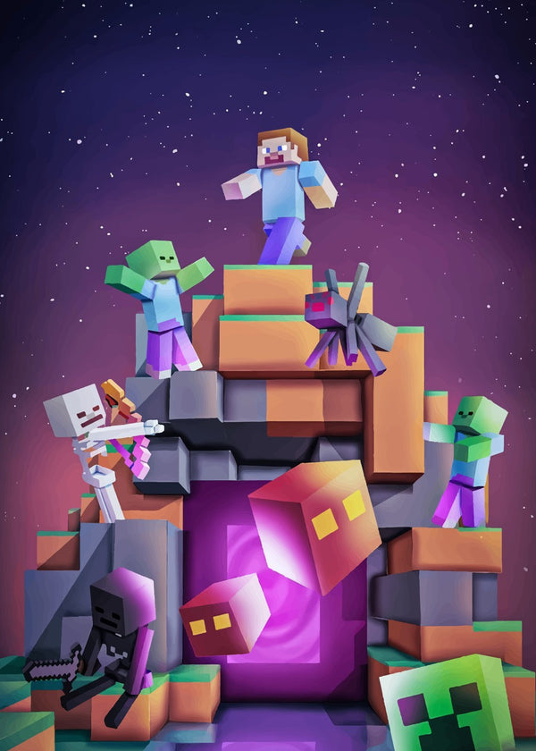 Minecraft the zombie attack