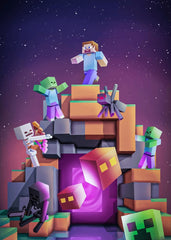 Minecraft the zombie attack