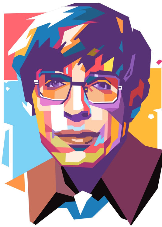 Stephen Hawking pop art