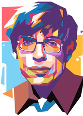 Stephen Hawking pop art