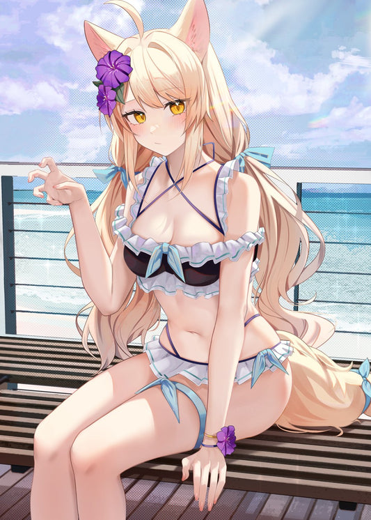 Bikini anime fox girl