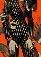 Striped Suit with Hands