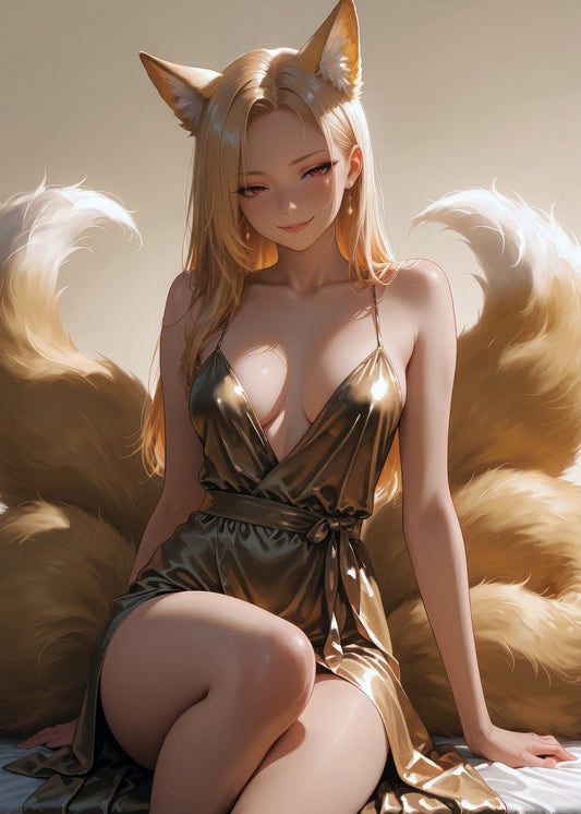 Golden Kitsune Elegance