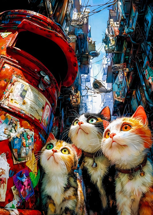 Cat In Dirty Town
