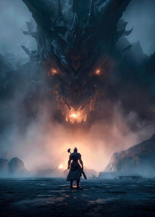 Medieval Warrior Stands Alone