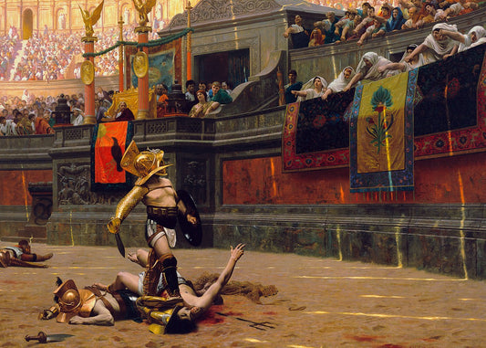 Pollice verso painting