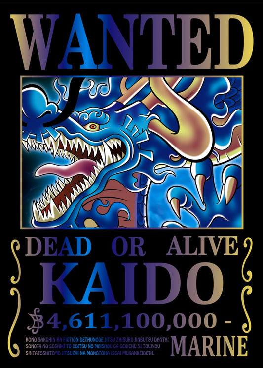 One Piece KAIDO Wanted Poster