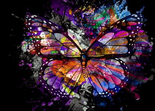 Colorful abstract of butterfly
