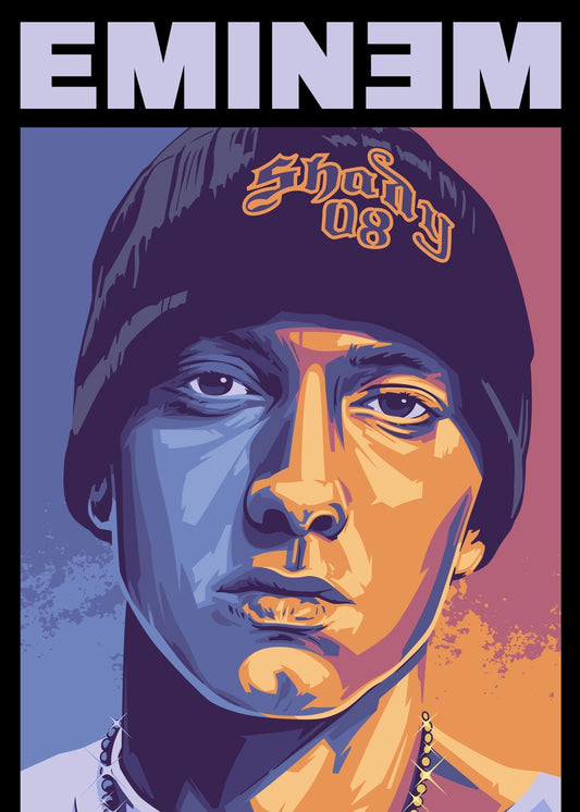 Eminem "Shady 08" Pop Art Post