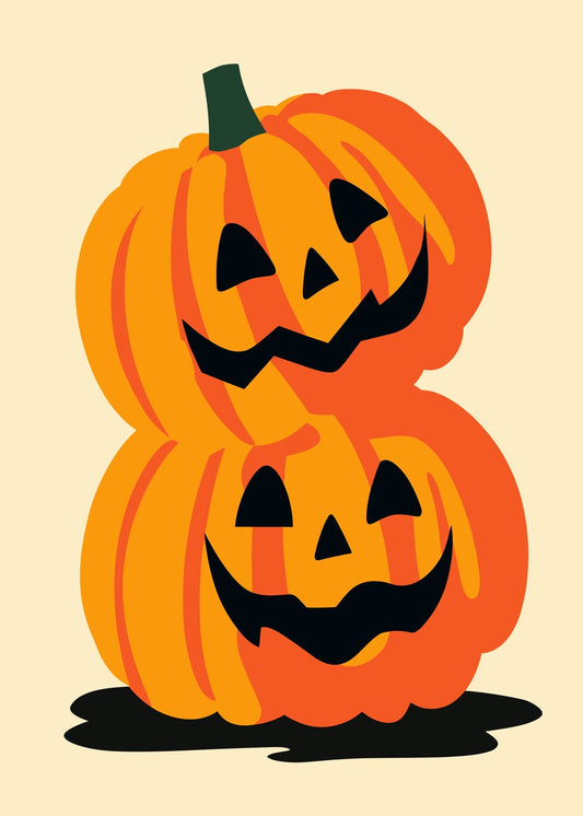 Double Stacked Jack O’Lanterns