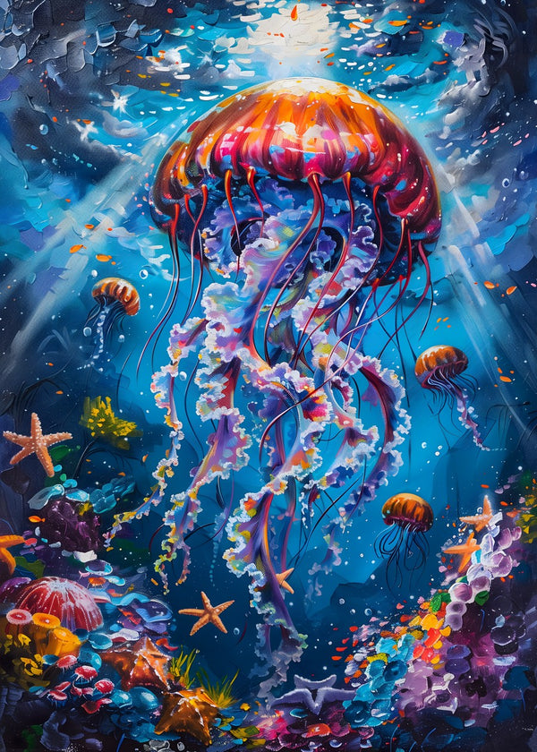 Colorful Squid Painting