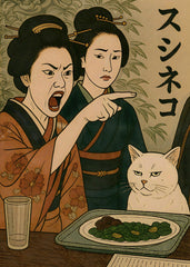 Japanese Woman Yelling at Cat