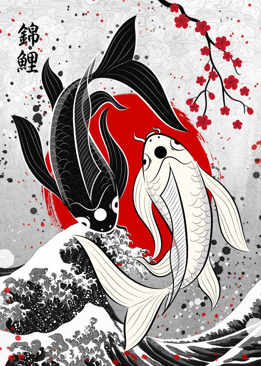 Koi Fish yin yang