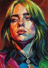 Billie Eilish abstract art