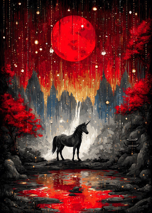 Crimson Moonlit Reverie