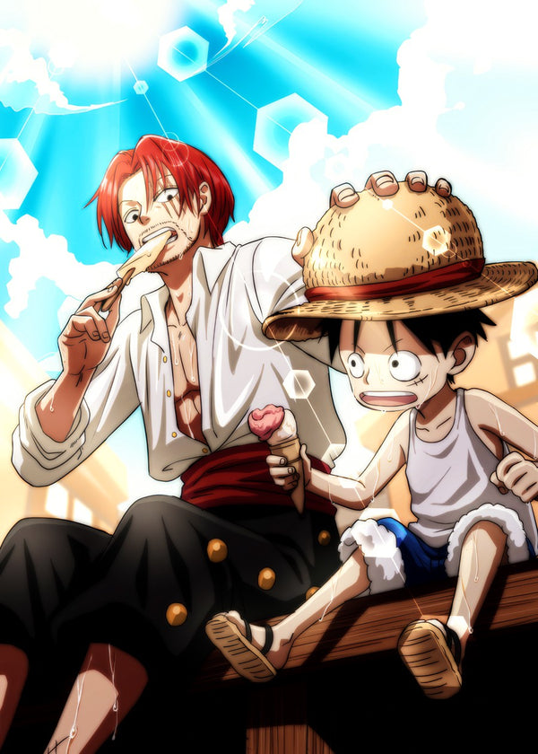 luffy and shank, One Piece