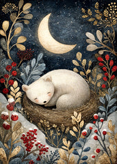 Sleeping Bear Under Moonlight