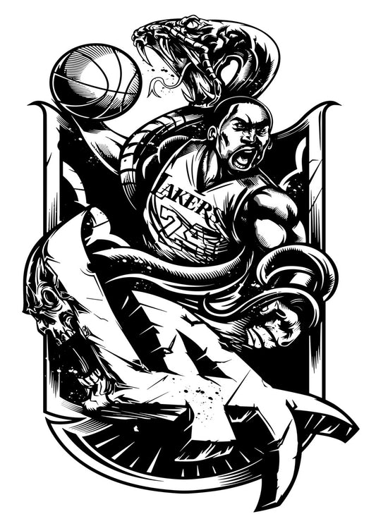 Kobe Bryant Black and White
