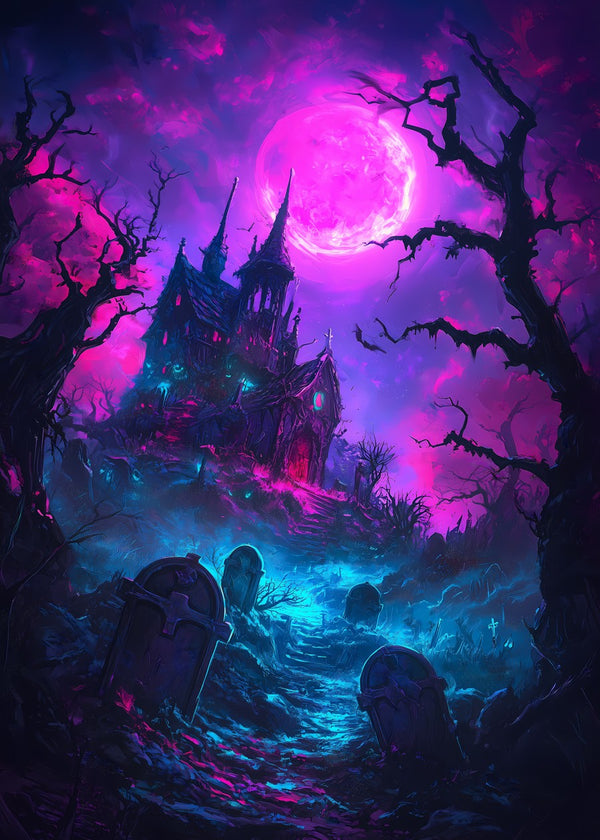 Haunted Moonlit Manor