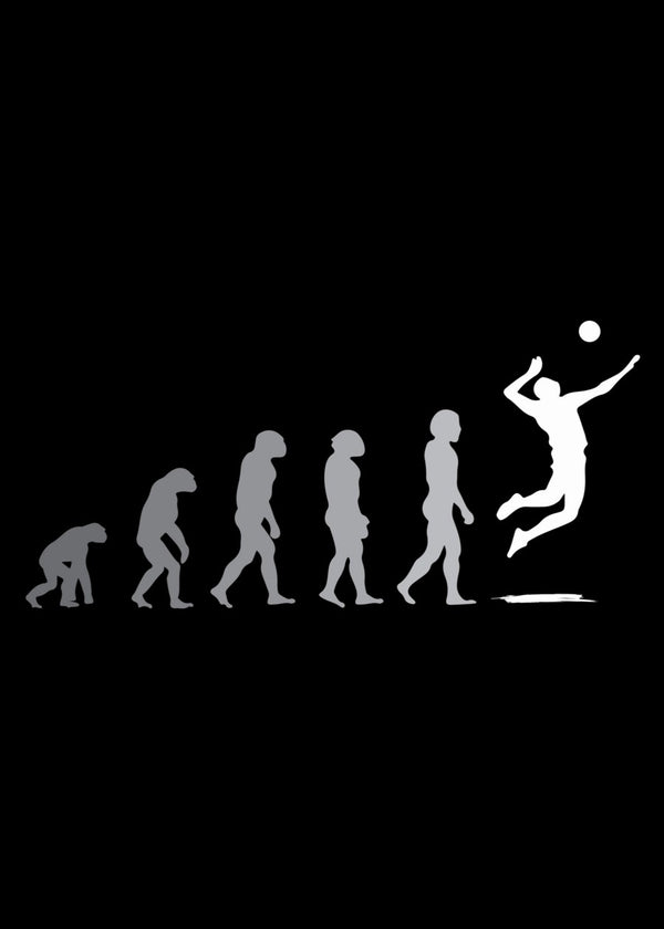Volleyball player silhouette