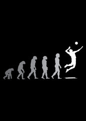 Volleyball player silhouette