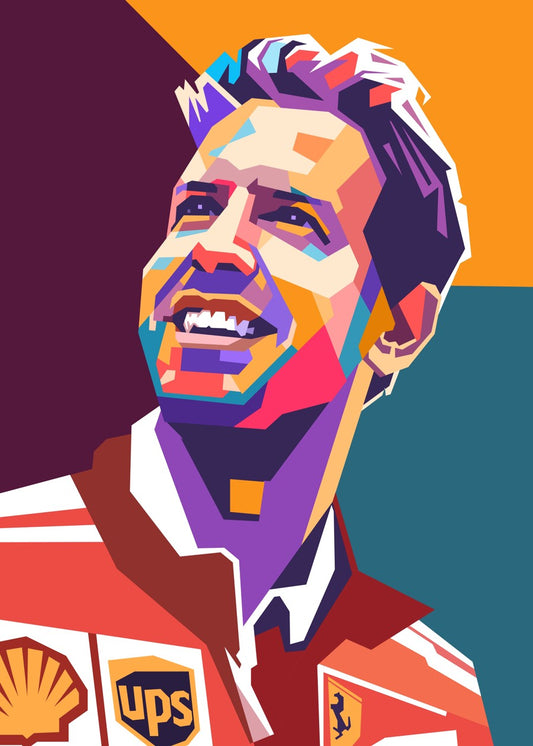 Sebastian Vettel pop art