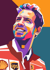 Sebastian Vettel pop art