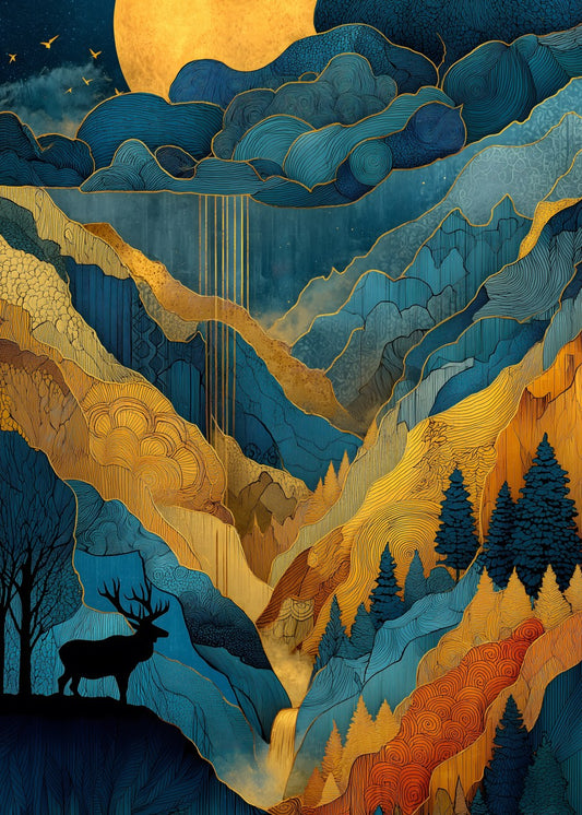 Enchanted Peaks at Dusk