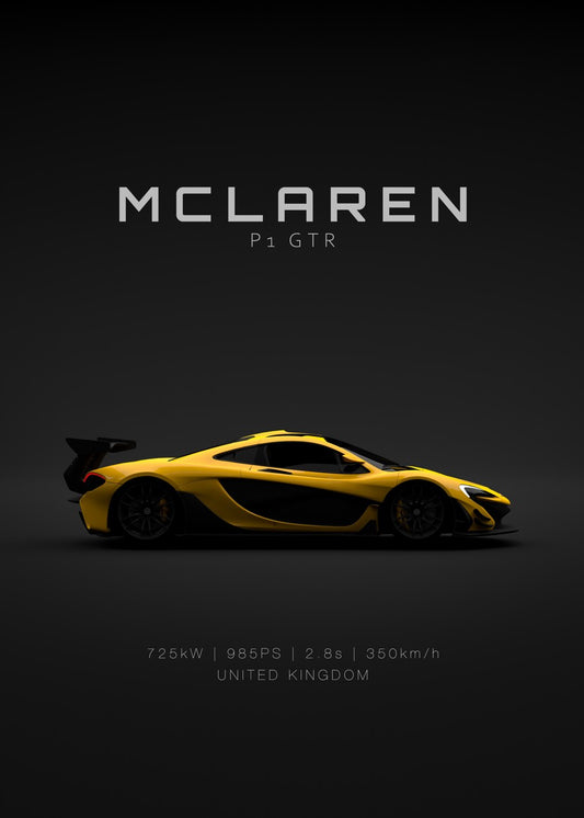 McLaren P1 GTR - Yellow - Spec