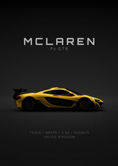 McLaren P1 GTR - Yellow - Spec