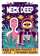 Neck Deep Concert Poster