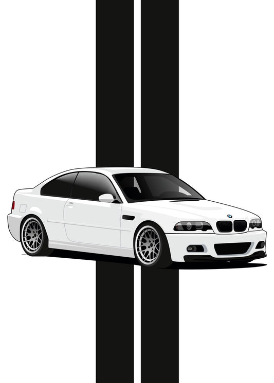 BMW E46 White