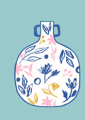 Minimal Flower Abstract Pot