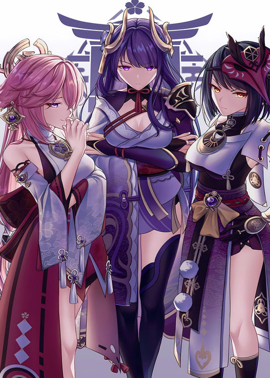 RaidenShogun YaeMiko KujouSara
