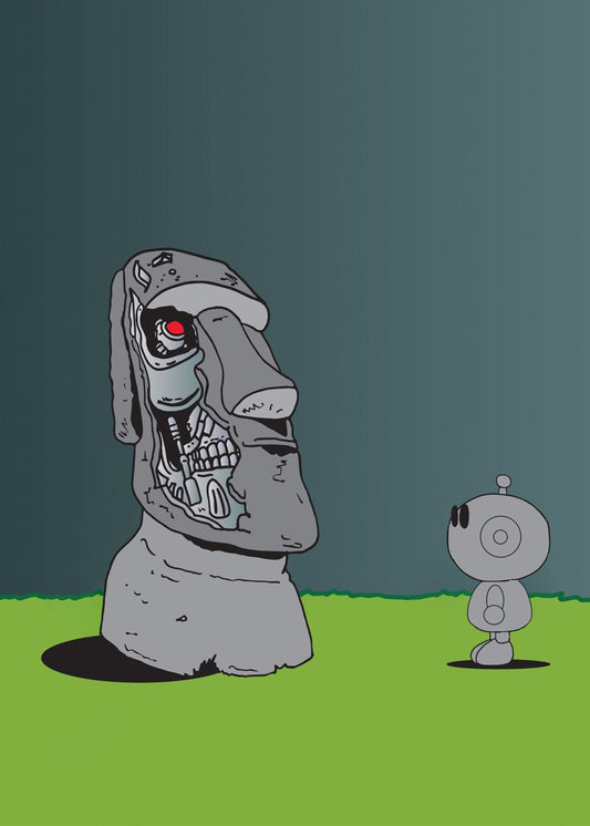 Moai meme statue