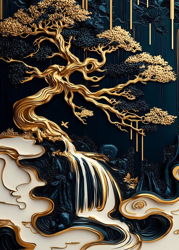 Golden Bonsai Falls