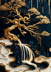 Golden Bonsai Falls
