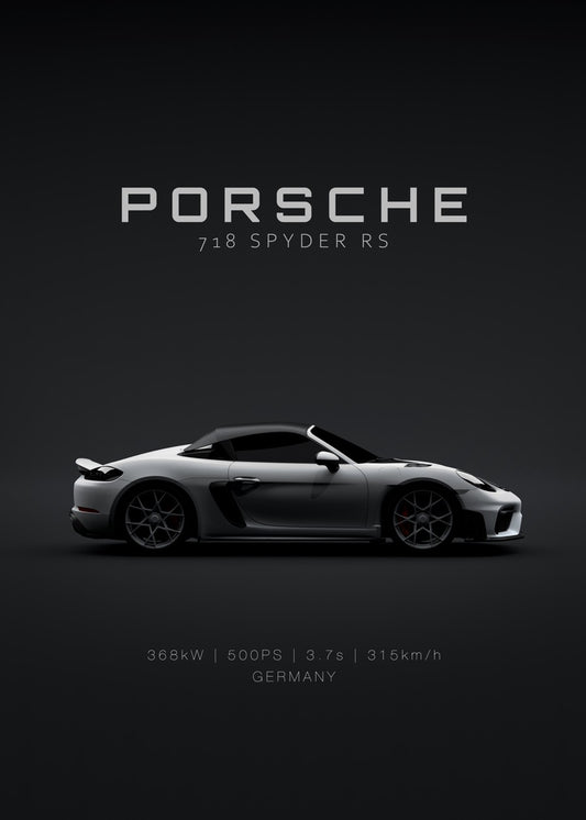 Porsche 718 Spyder RS White