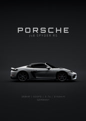 Porsche 718 Spyder RS White