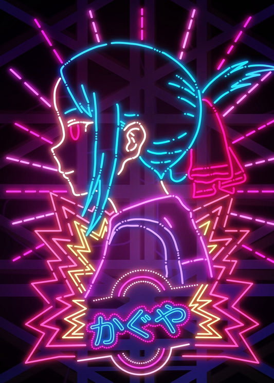Kaguya Shinomiya Neon art, Kaguya-sama: Love Is War