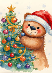 Christmas Sloth with Tree