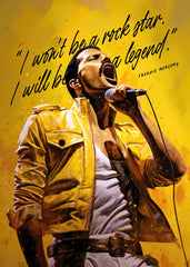 Freddie Mercury Art Quote