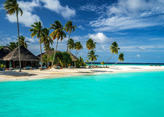 Beach in Maldives wall art